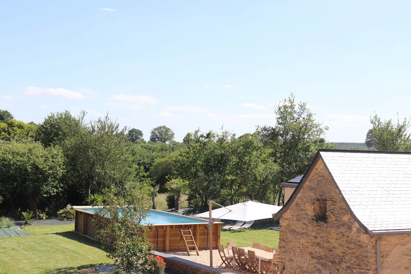 Le Plessis gite avec Piscine Chateau-Gontier sur Mayenne